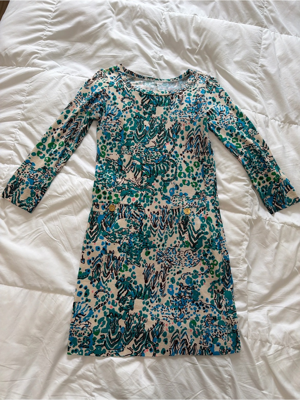 Lilly Pulitzer Printed Three-Quarter Sleeve Dress